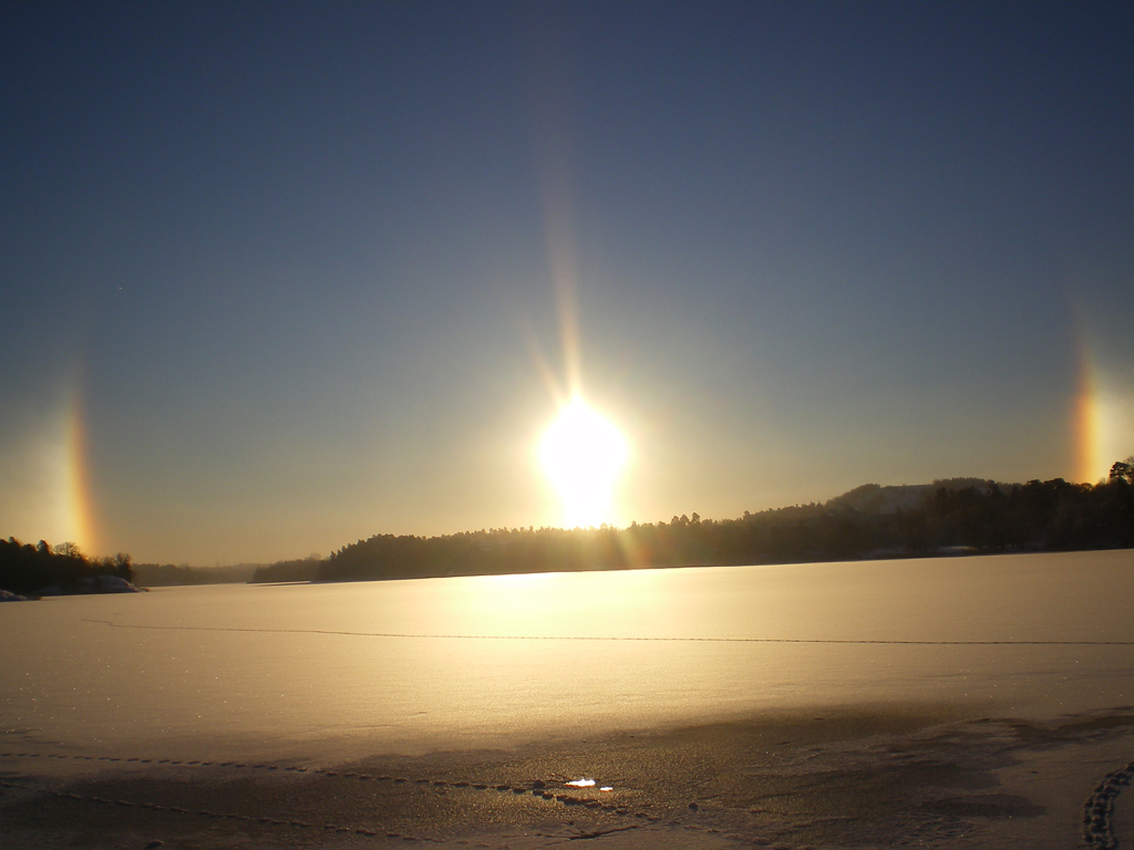 Halo, en gloria runt solen