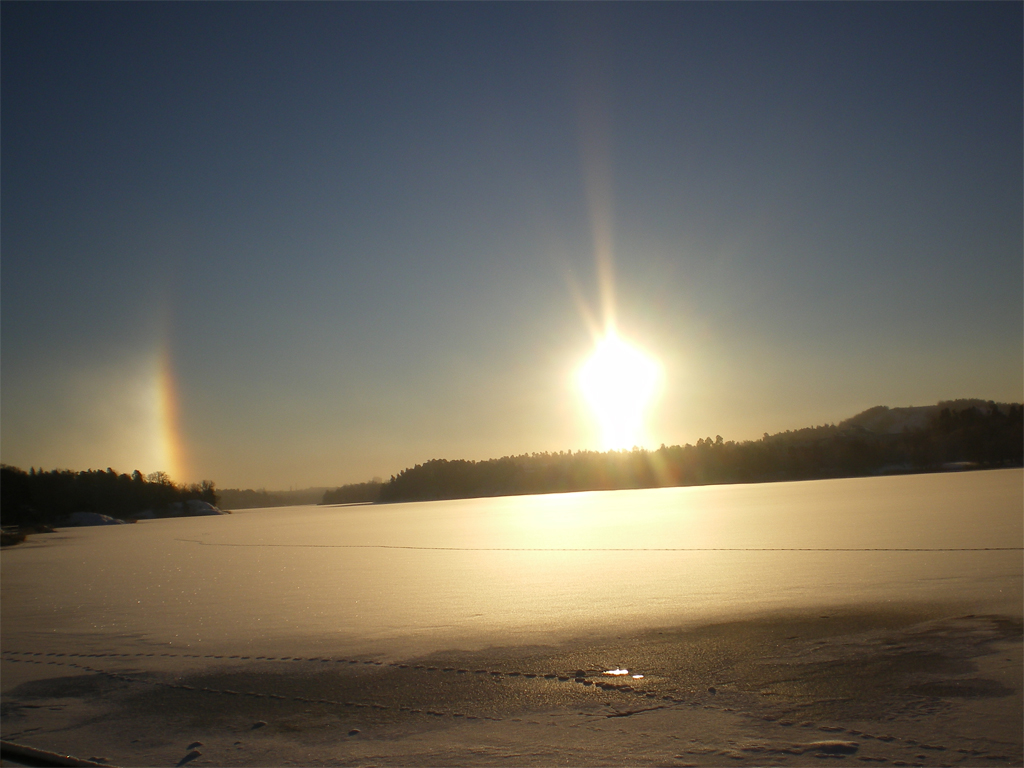 Halo, en gloria runt solen