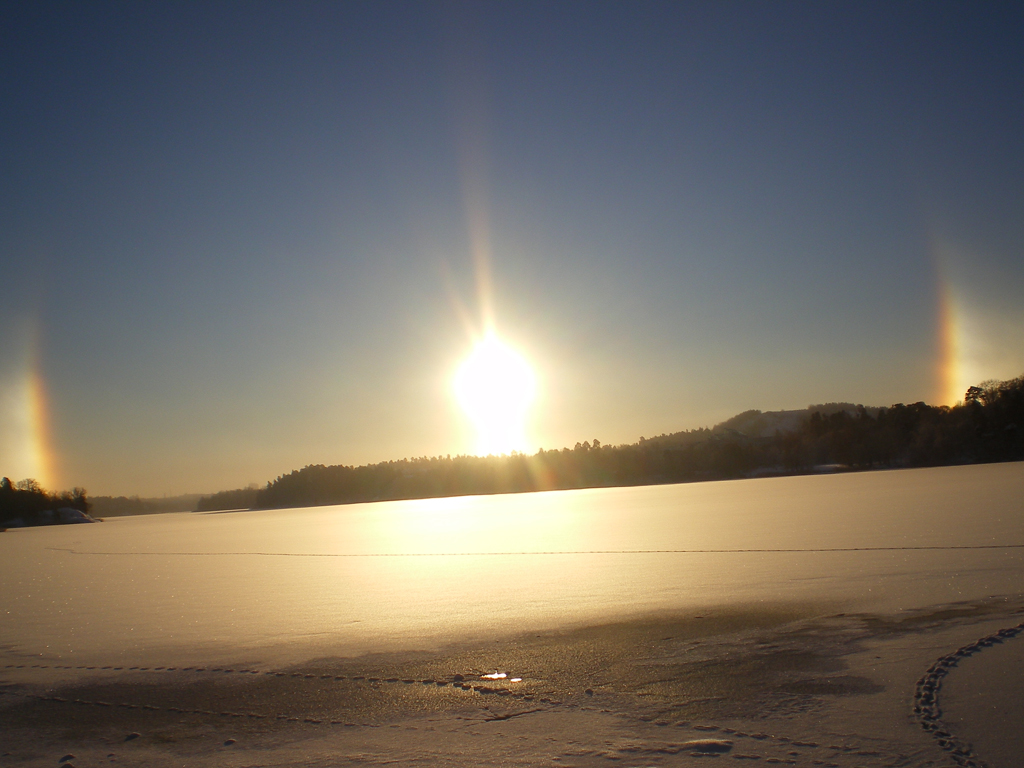 Halo, en gloria runt solen